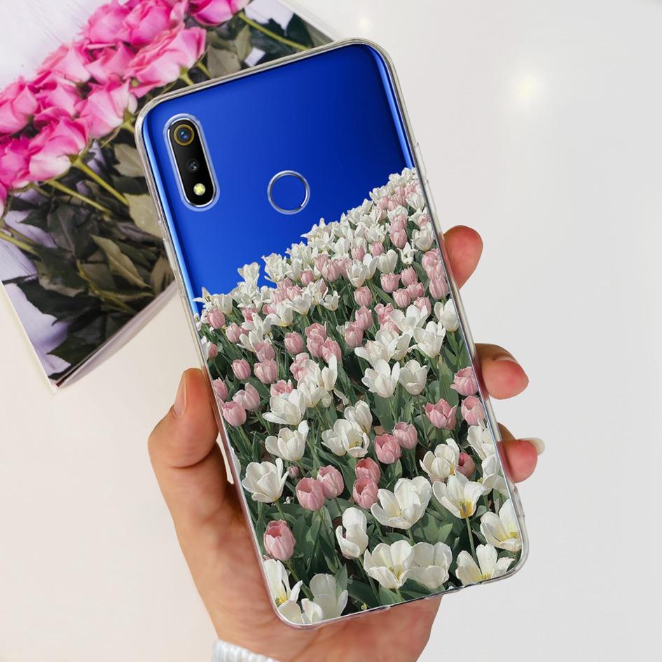 Realme 3 Case For Realme 3 Pro Cover Popular Butterfly Soft Clear Silicone Protective Fundas For Realme 3i Realme3 i 3Pro Bumper