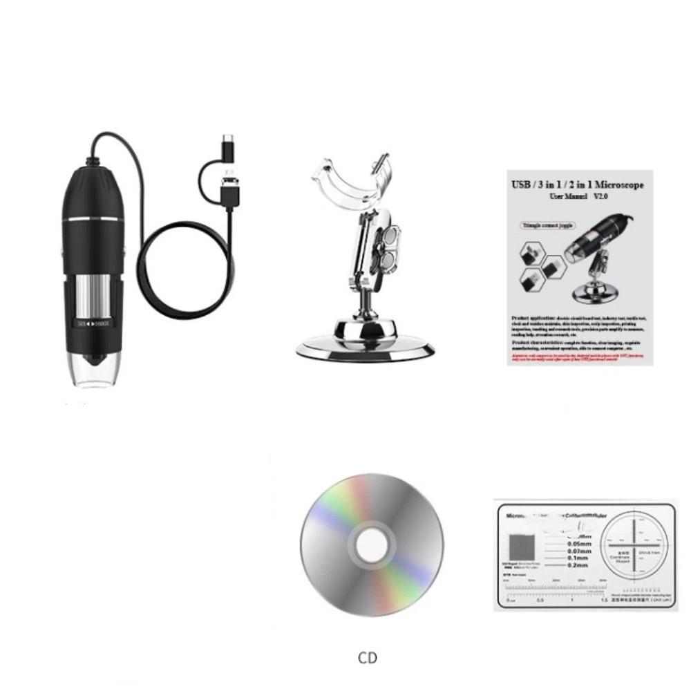 1600X/1000X/500X USB Digital Microscope Portable LED Magnifier Microscopes Laboratory Use