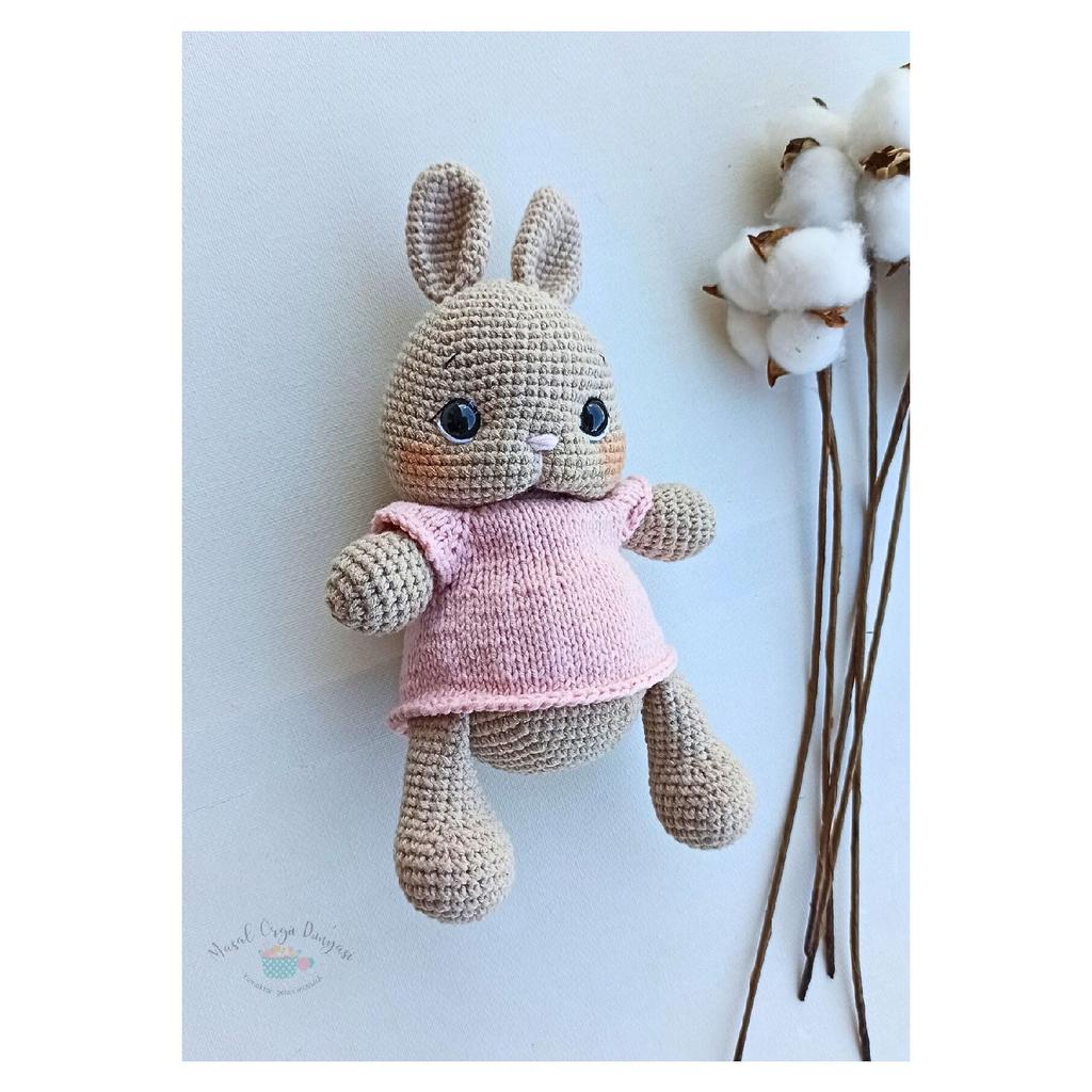 Bunny Rabbit - Wonderful Animals Antibacterial Amigurumi Toy (23 Cm)