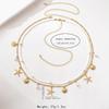 2 Pcs/set Gold Starfish Waist Chain Shell Belly Chains Elegant Beads Body Chain  Summer