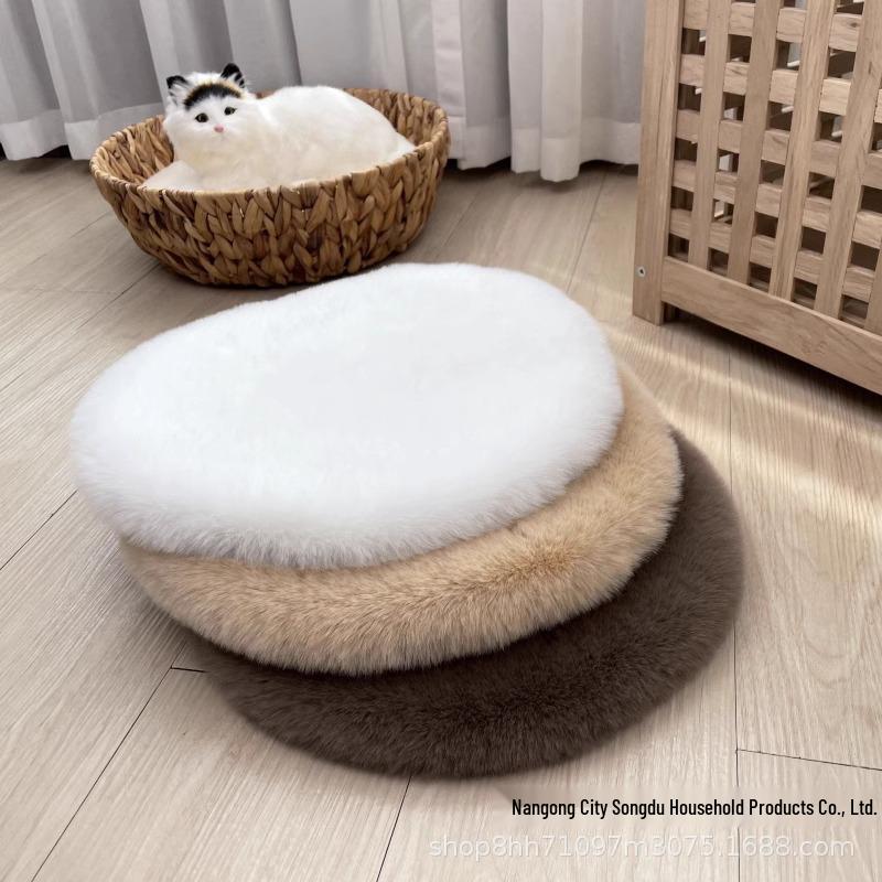 Мягкое гнездо для кошки и собаки: Теплый круглый коврик и подушка для зимы