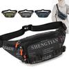 Men's Waterproof Nylon Waist Pack - Lightweight Running Belt Bag for Travel, Sports & Outdoor Activities