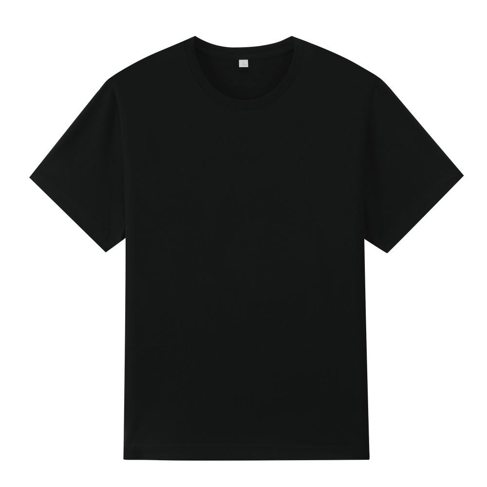 Men Black Print T-shirt Super Large TShirt Allegedly No-Cut Transfer Paper Print Cotton Tshirt