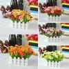 1 Bouquet Artificial Flowers Wooden Fence Garden DIY Stage Party Stage Decor