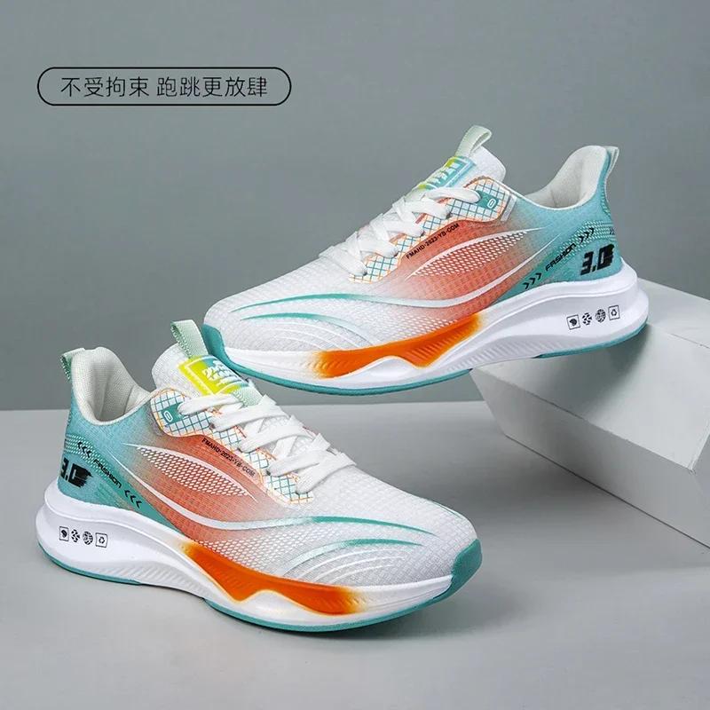 Summer Autumn Running Shoes For Men Lightweight Design Quickly-Dry Marathon Shock Absorption Support Male Sneakers