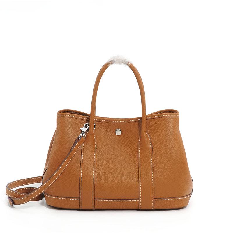 Корейская женская сумка на плечо из коровьей кожи Lychee Grain 2023 года - простой европейский стиль