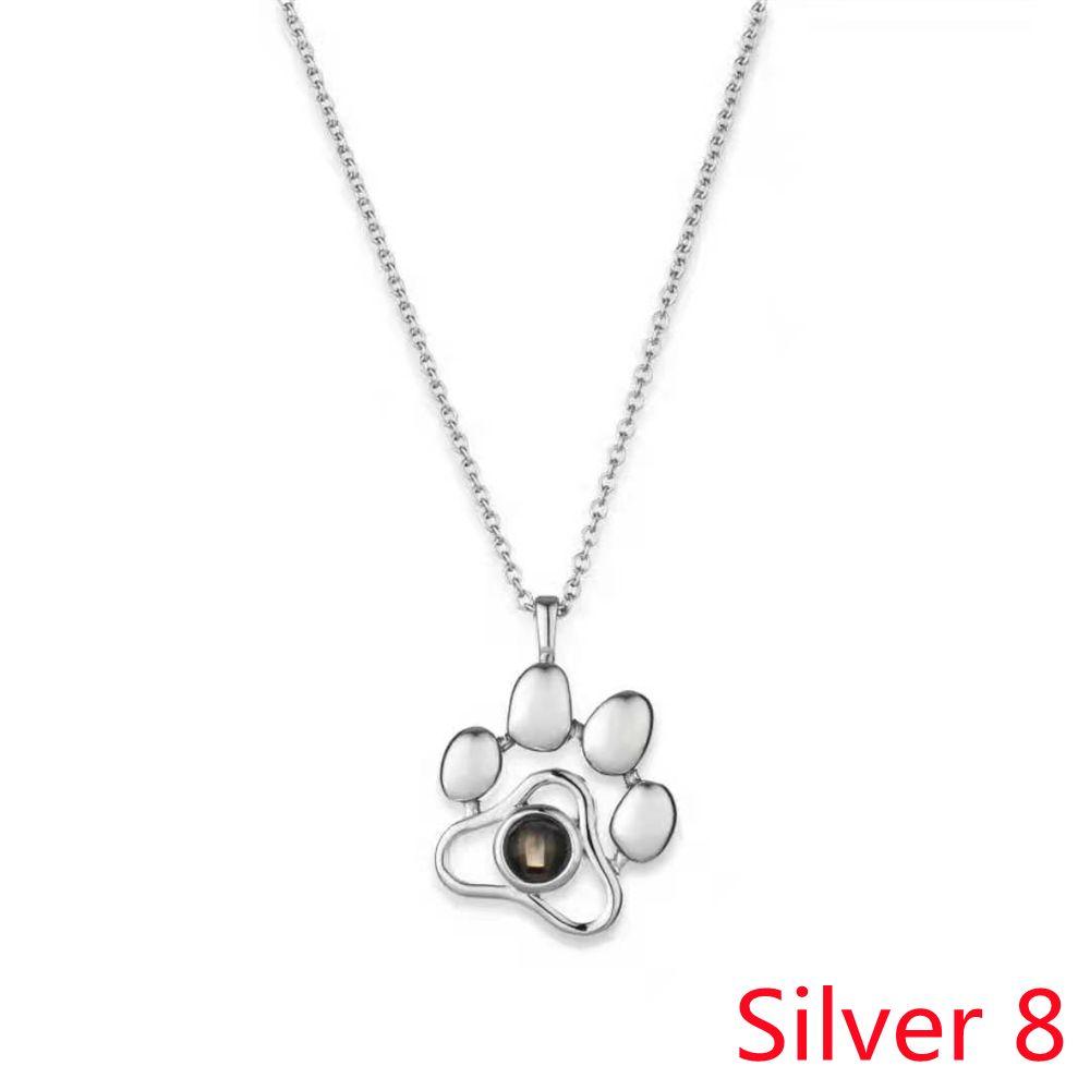 Подарок Ювелирные изделия Мода Бохо Кристальная подвеска Богемия Проекционное ожерелье 100 языков Я люблю тебя