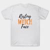 T Shirt Women Resting Witch Face Funny Halloween Tee Harajuku Print Kawaii Tshirt Summer Short Sleeve Female T-Shirt Top Tee