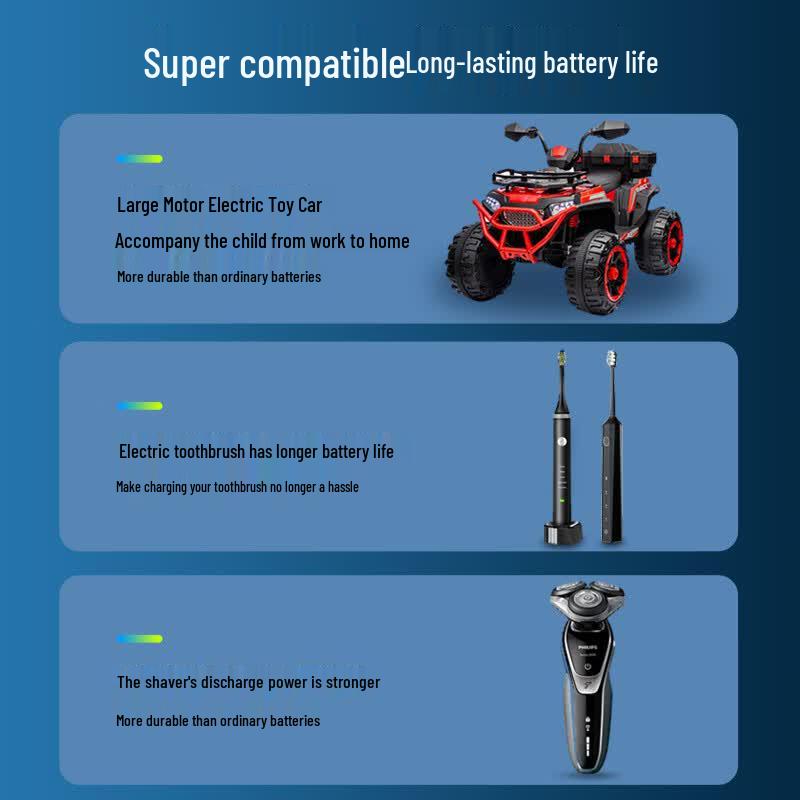 Delipow NiMH Rechargeable Batteries CN plug (adapter included)