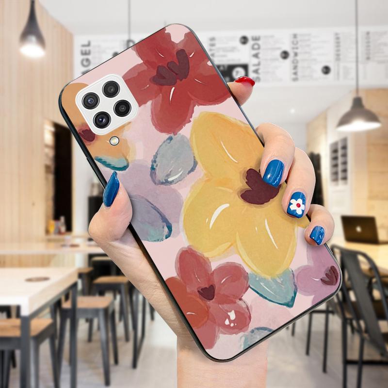 Чехол с акварельной живописью и горными цветами, противоударный мягкий силиконовый защитный чехол из ТПУ для телефона Samsung