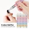 Nail Art Pen Set DIY Plastic Paint Markers for Gel Nails 0.7mm Tip Doodle Drawing Pens Gift for Beginners And Professionals