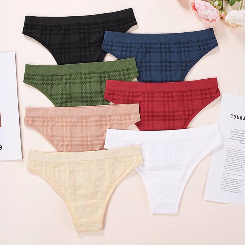 CINOON Sexy Women Briefs Low Rise Solid Color Panties No Trace Breathable Lingerie Soft Sport Underpant