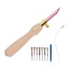 Punch Needle Kit Easy Interchangeable Pinhead Wooden Handle DIY Making Adjustable Punch Needle