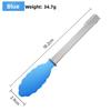 Silicone Salad Cooking Tongs with Stainless Steel Handle BBQ Kitchen Utensils