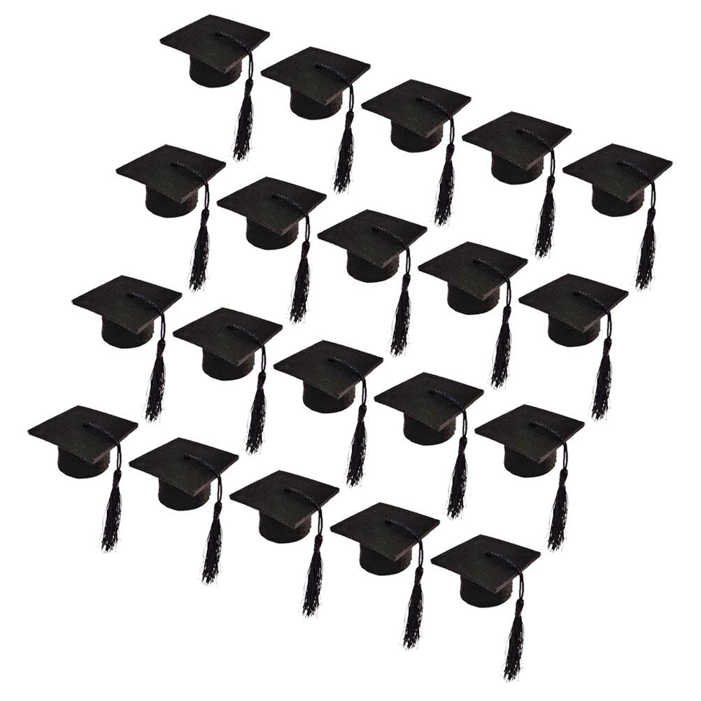 20 шт. Мини-шляпа врача, колпачок для выпускной бутылки, крышка для колпачков, подарок, браслет, маленькие топперы