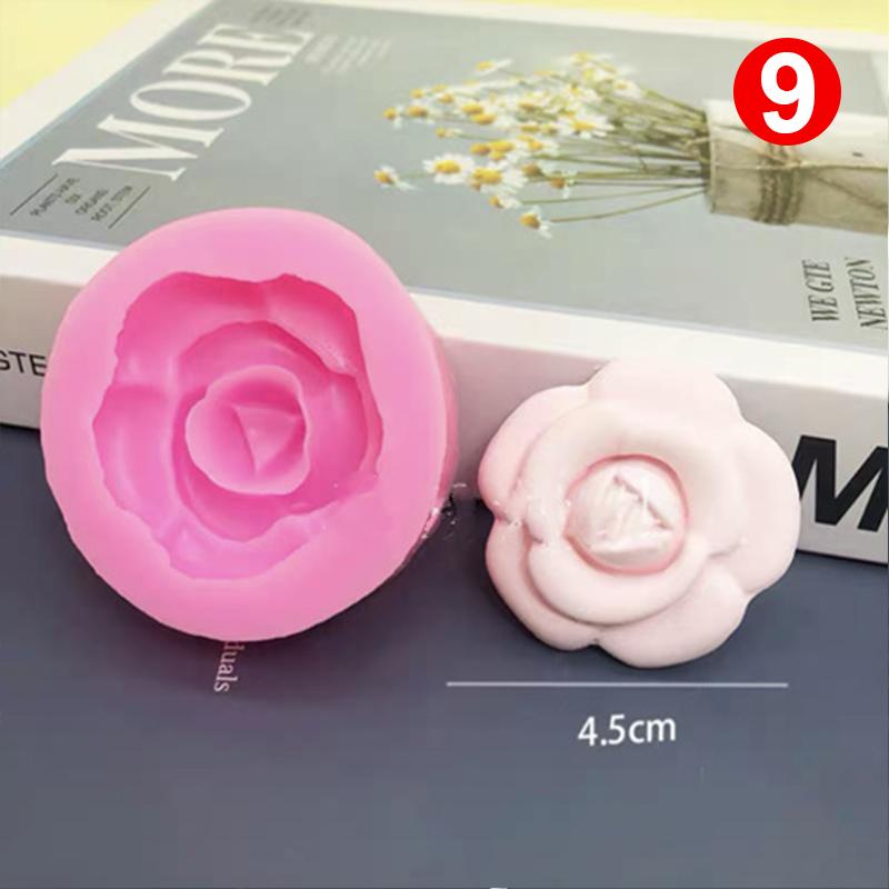 3D силиконовые формы, формы для роз, ароматерапия, гипсовые изделия, глиняная форма для свечей, пион, гипс, инструмент для выпечки своими руками