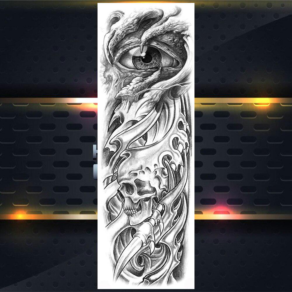 Длинные Временные Татуировки На Полную Руку Для Мужчин Мальчиков Лев Король Зверей Военная Тату Боди-Арт Хна Поддельные Волк Водонепроницаемые Рукава Татуировки Наклейки