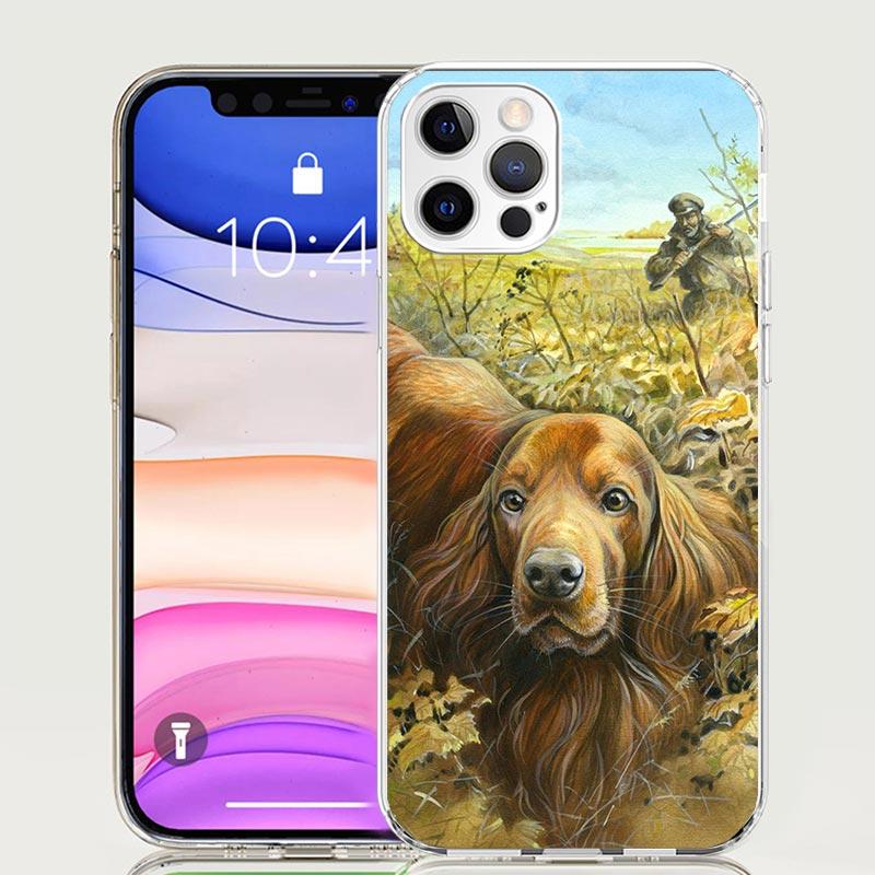 Hunter Dog Hunting Phone Case for Apple iPhone 17 Air 16 15 Plus 14 + 13 Mini 12 11 Pro Max 7 8 SE 16Max Soft Shell Cover Coque