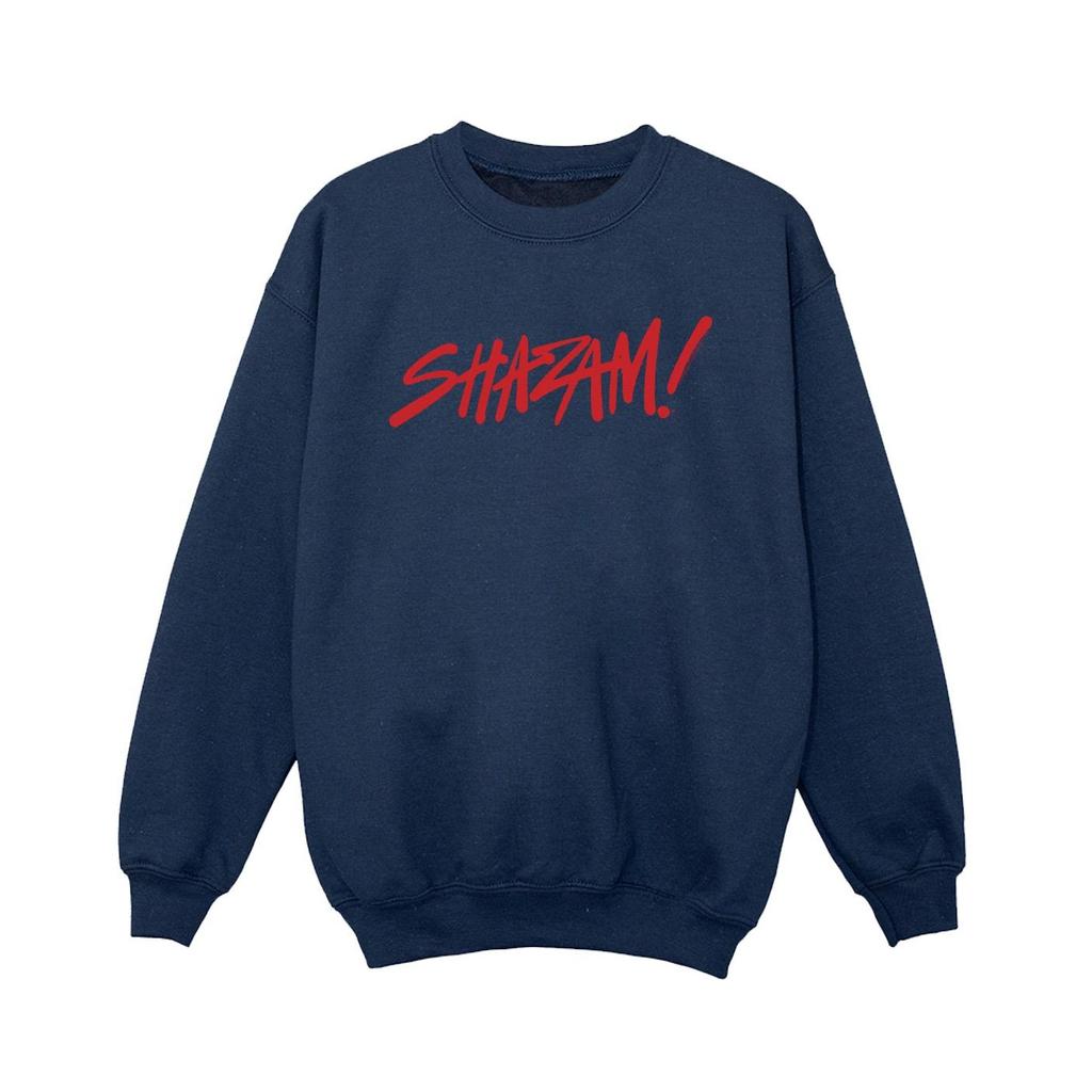 DC Comics Boys Shazam Fury Of The Gods Spray Paint Logo Sweatshirt