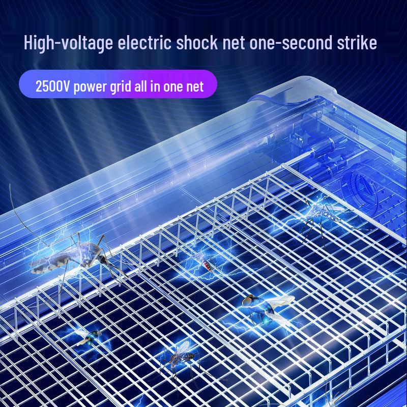 Уличная светодиодная лампа-ловушка для комаров и мух - Подвесная вертикальная борьба с вредителями для ресторанов, мастерских и ферм