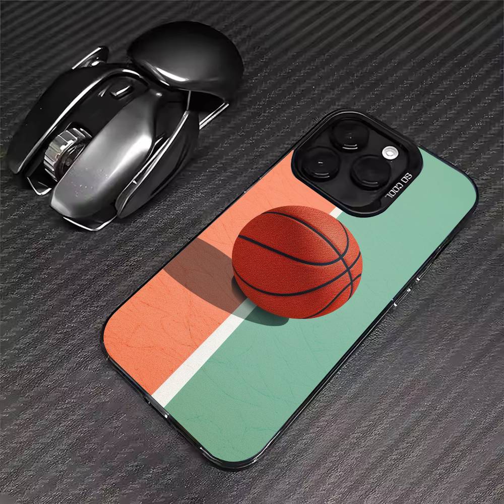 Чехол для телефона с рисунком баскетбольного кольца Для iPhone 17 16 15 14 13 12 11 Pro Max XS Max 7 8 Plus Ударопрочный Силиконовый Матовый Чехол