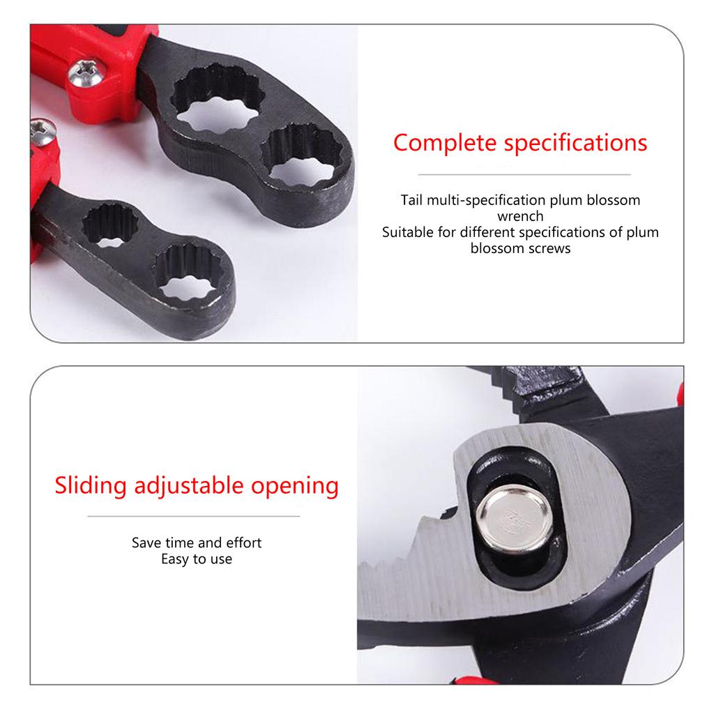 Плоскогубцы для вытаскивания гвоздей 8 дюймов, многофункциональные плоскогубцы для карпа с гаечным ключом для дома, плоскогубцы для извлечения шурупов