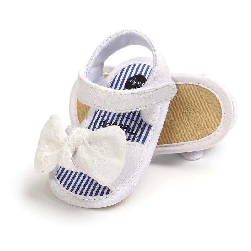 Children Baby Kids Boys Girls Shoes Non-Slip Canvas Bowknot Toddlers Newborn Infant Sandals