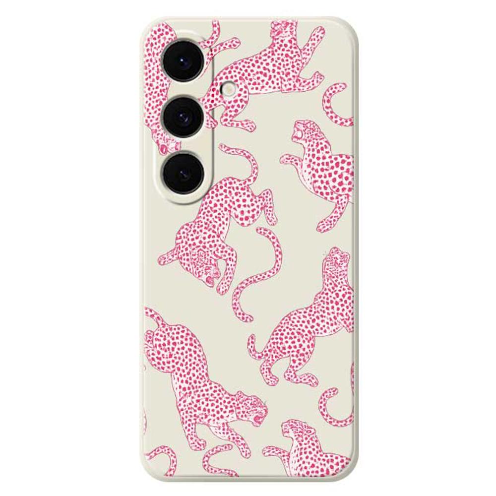 For Samsung Galaxy S25 FE Case Leopards Pattern Printing Straight Edge TPU Phone Back Cover