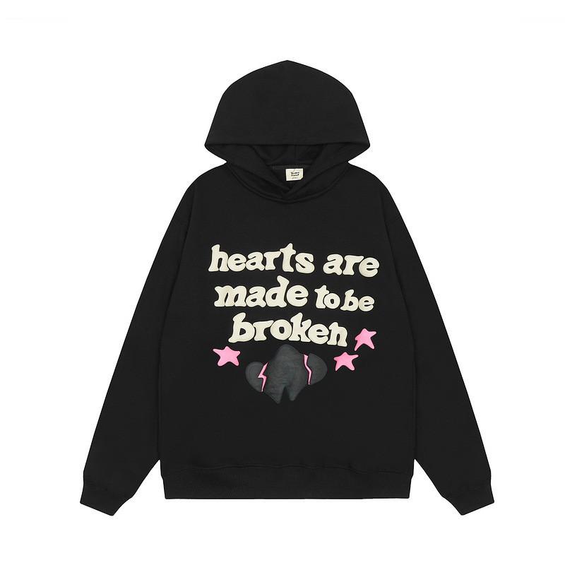Broken Planet Oversized Hoodie Straight-leg Sweatpants Set - Foil Print Cotton Streetwear Men Women