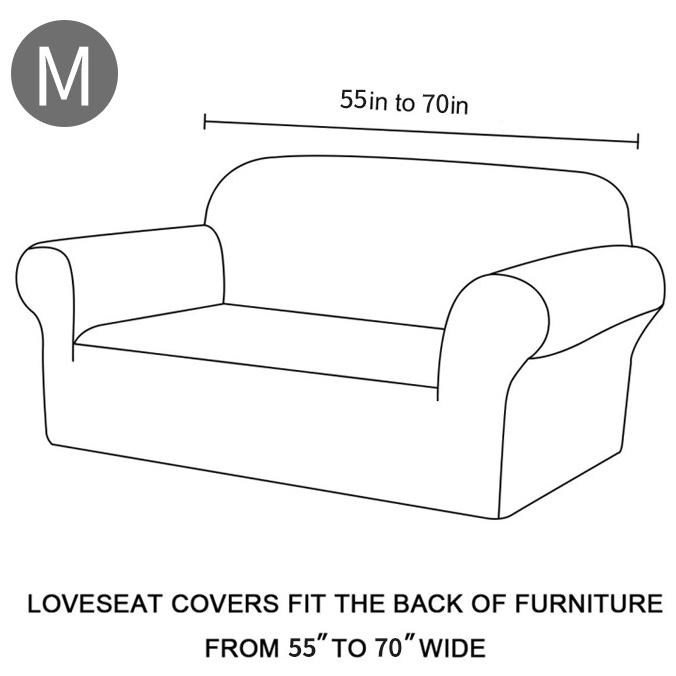 Waterproof Elastic Sofa Covers 1/2/3/4 Seats Solid Couch Cover Sofa Slip Cover Protector Bench Covers