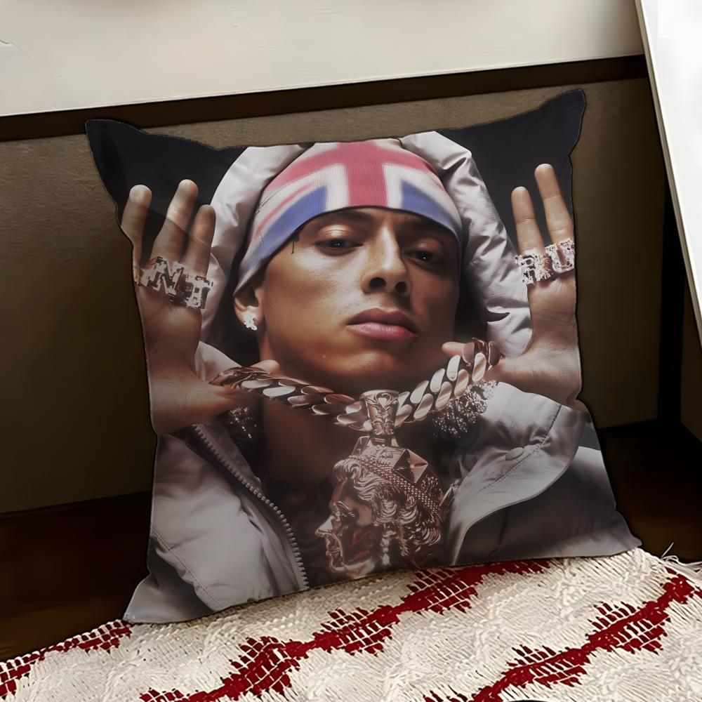 RAP CCentral Cee Cushion Cover Reversible Soft Durable Pillow Cover Home Car MultiScene Use for Daily Comfort