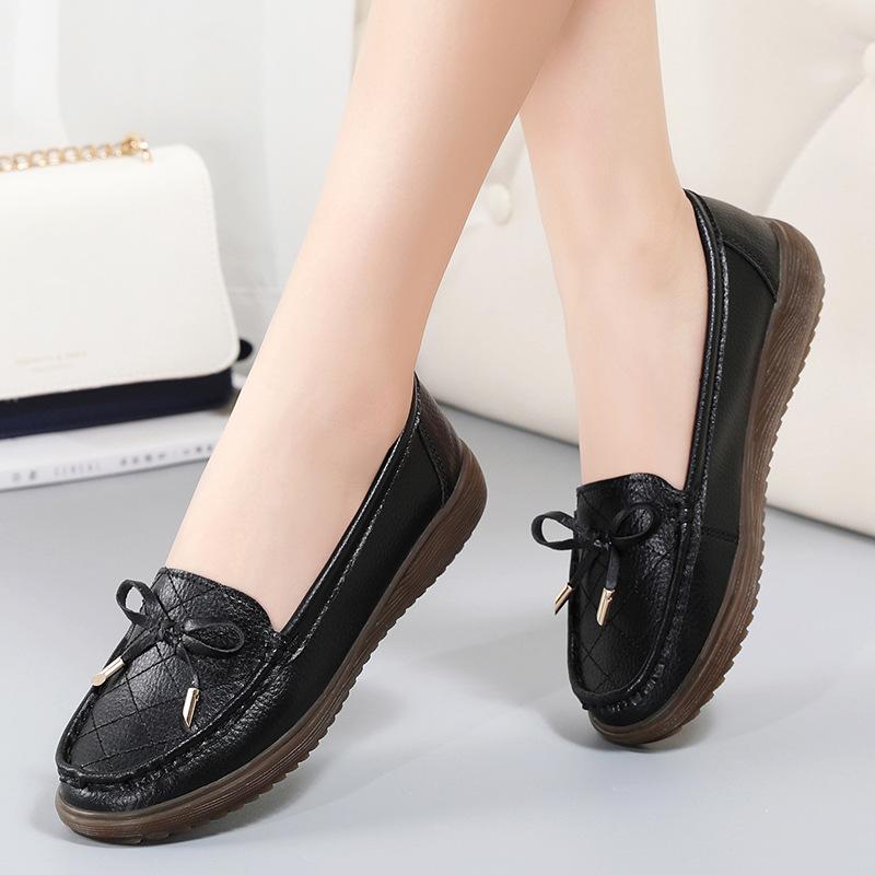 Zapatos De Mujer Осенняя мода Женские туфли на плоской подошве Удобные нескользящие повседневные туфли на плоской подошве Большие размеры 35-44 Лоферы Женская обувь для женщин