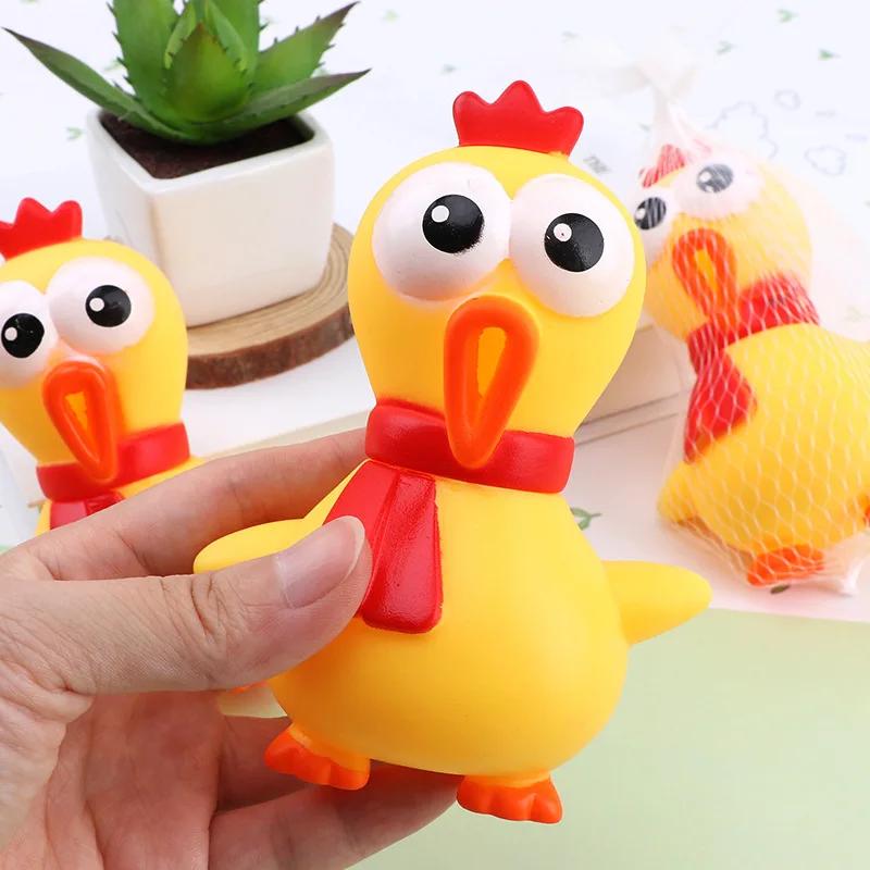 1 шт.-Звуковая игрушка для собаки Маленький размер Кричащая курица Игрушка для домашней собаки Кричащая курица/Выпускающая курица