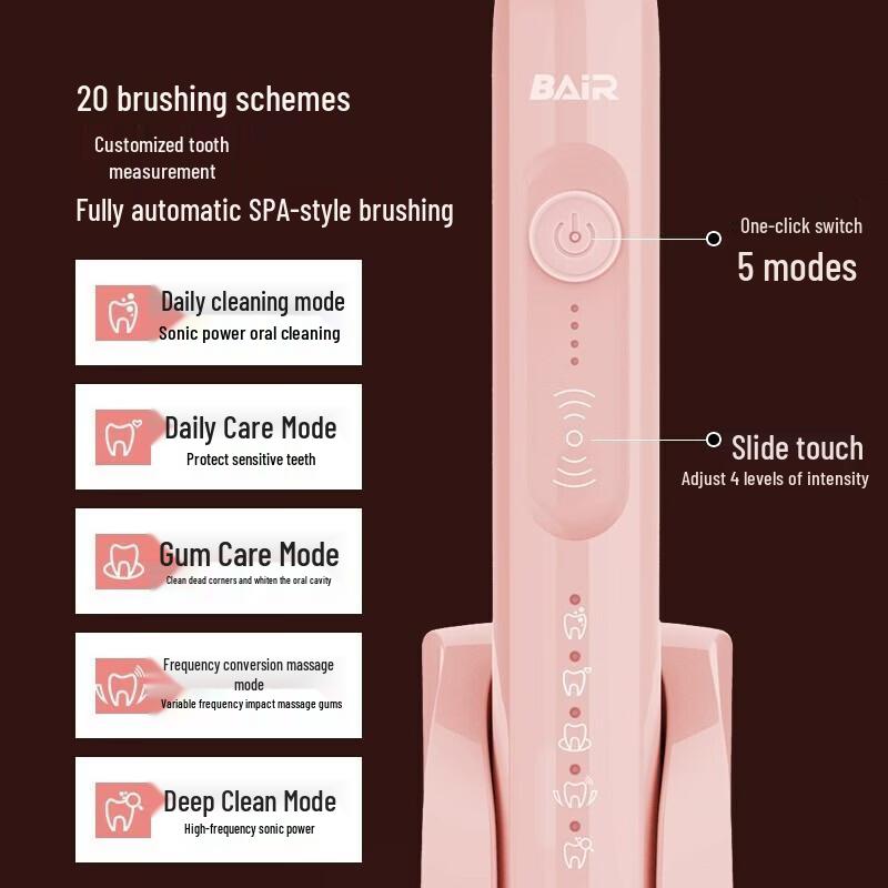 BAIR X1s+ Plus Electric Toothbrush Gift Set CN plug (adapter included)