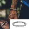 Women Men Luxury Shiny Fashion Bracelet Hip Hop Link Chain Bracelet Inlaid Rhinestone