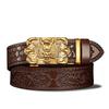 Мужской ремень с автоматической пряжкой, доминирующим дизайном Танцао и тисненым узором в виде шестилапого дракона