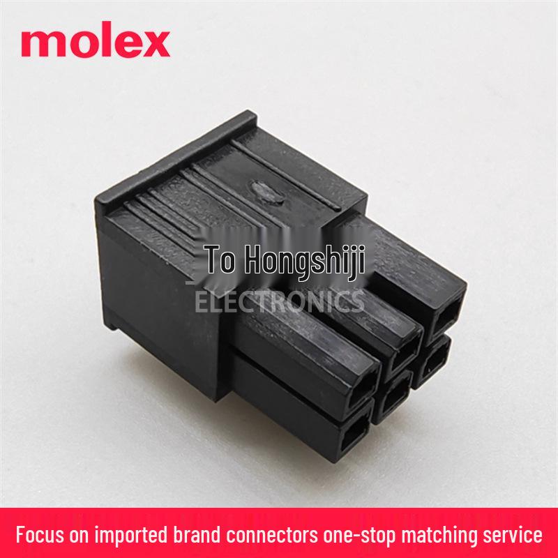 Molex 3903-9062 Mini-Fit Jr. 6-Pin Connector Housing, 4.20mm Pitch