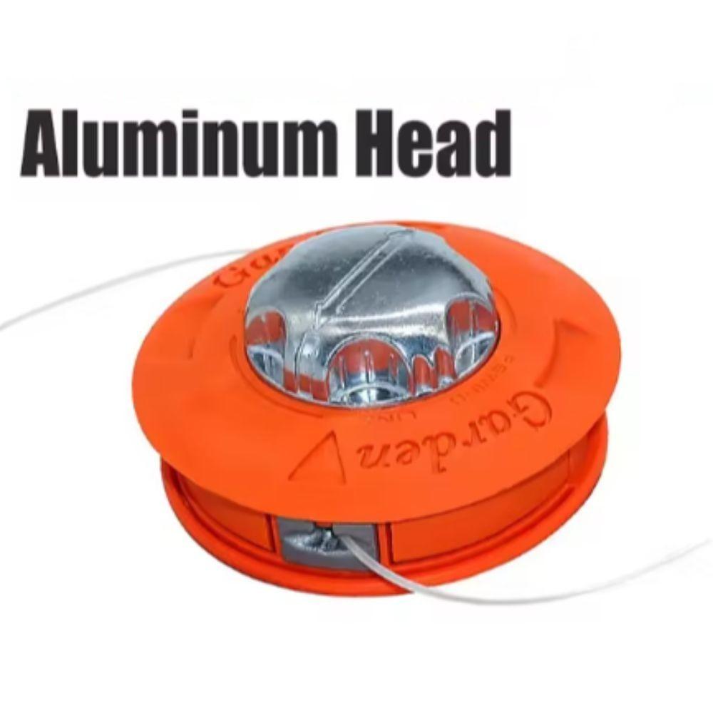 Головка триммера для травы M10, алюминиевая косилка, ударная катушка, прочная головка для газонокосилки, аксессуары для кусторезов