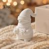 Hand Painted Gift Box Decor 3D Printed Snowman Figurine Holding Boxes, DIY Paintable Christmas Blank White Decorations Ornament, Cute Winter
