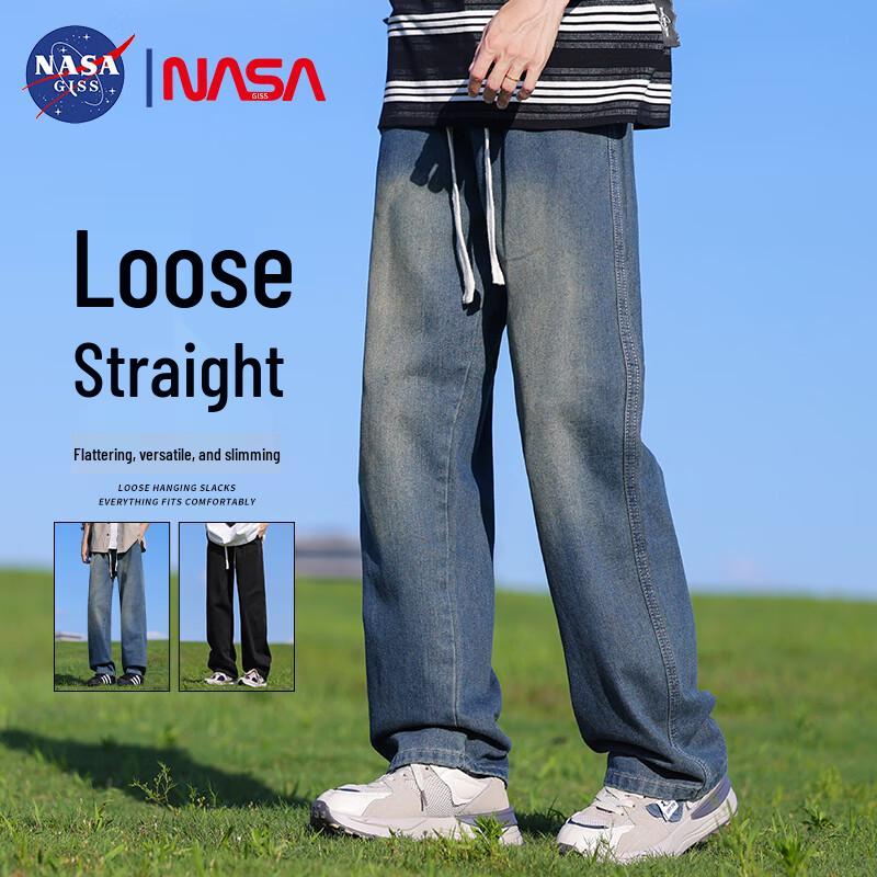 NASA GISS Men's Straight-Leg Loose Jeans