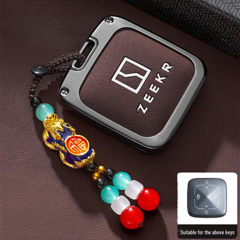Bluetooth Брелок-Ключница для Zeekr JiKe 007 - Автоаксессуар, Чехол, Пряжка и Мужская Сумка
