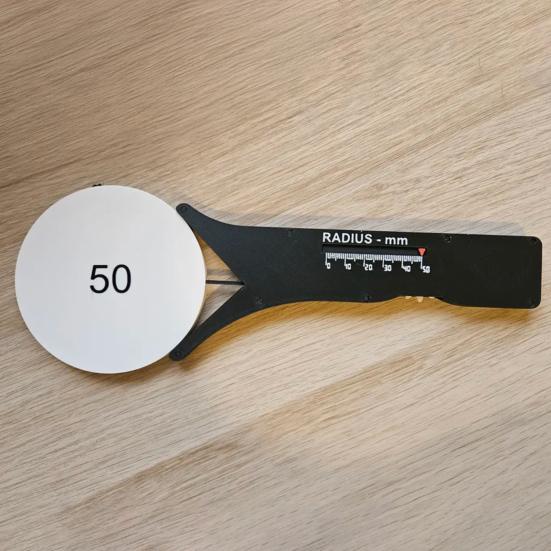 3D Printed Radius Measurement Tool Compact Design Portable Easy To Use Circle Measure Gauge Accessory