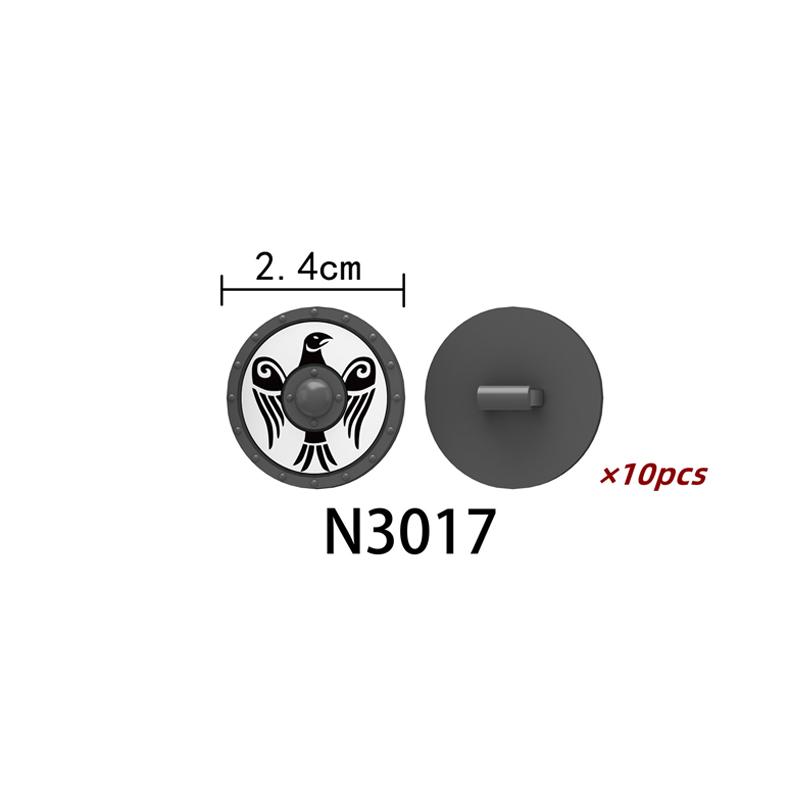 MOC Средневековые Строительные Блоки Персонаж Рыцарь Воин Набор Аксессуаров Шлем Наплечники Щит Лук Стрела Кирпич Подарок Игрушка X022