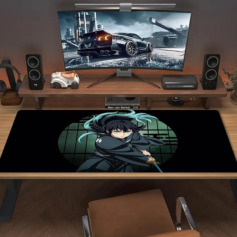 Muichiro Tokito Mouse Pad Large Gaming Table Cushion Nonslip Laptop Tablet Big Mousepad Xxl Mat Mini Pc Playmat With Lock Edge