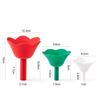 Creative Floral Silicone Funnel 3 Spill Proof Spouts Multiple Size Dishwasher Safe For Bottles Jars Cooking Essential