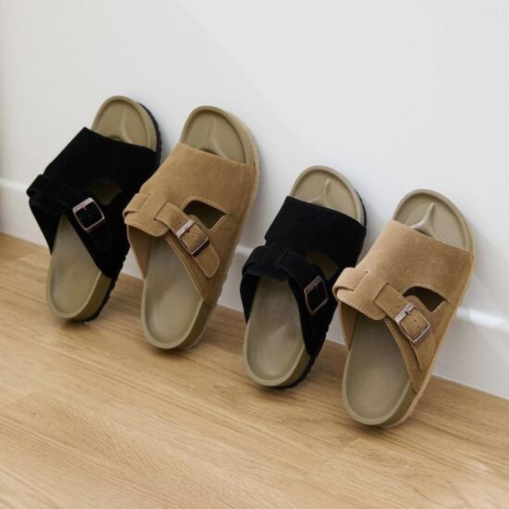 Jisyu Unisex Lightweight Buckle Slippers