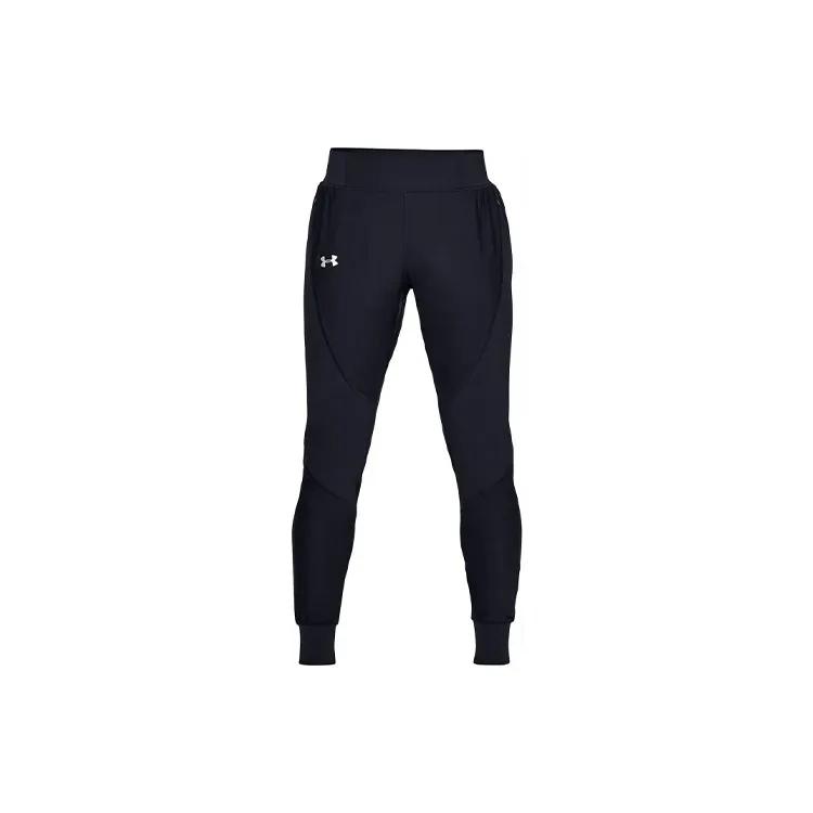 Under Armour Running Slim Fit Cuffed Pants Sweatpants Women's Black (Unisex) Knitted Sweatpants 1332977 001