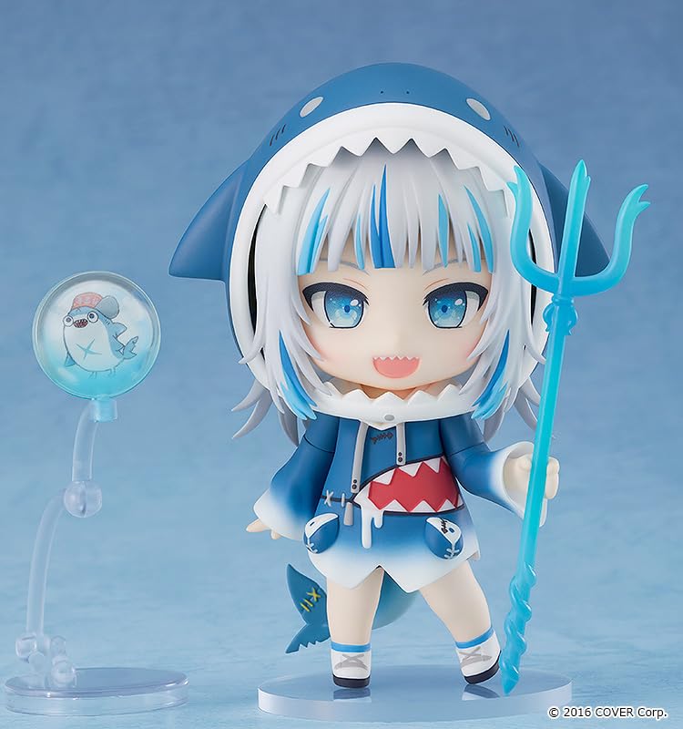 Nendoroid Hololive Production Gauru Gura Пластиковая окрашенная подвижная фигурка Перепродажа Немасштабная