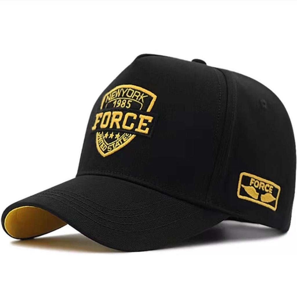Вышитая буквами бейсболка Force, шляпа с круглым верхом, дышащая, регулируемая, подарок