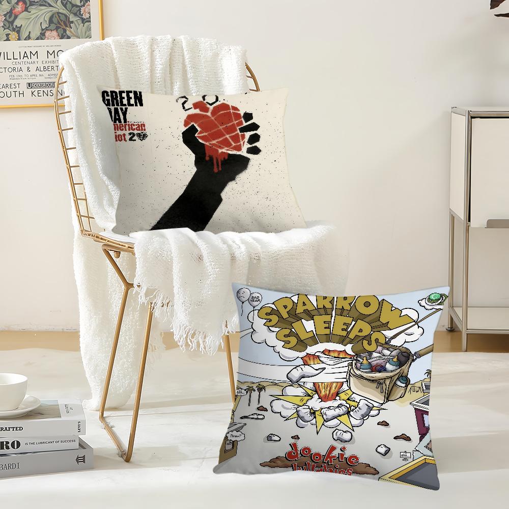 Band GGreen DDay Saviors Hot Album Pillow Case Suitable For Bedrooms Living Rooms Cars Home Decoration
